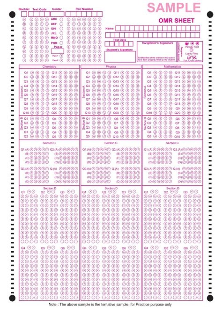 30 Questions OMR Sheet PDF for Quick Survey Analysis