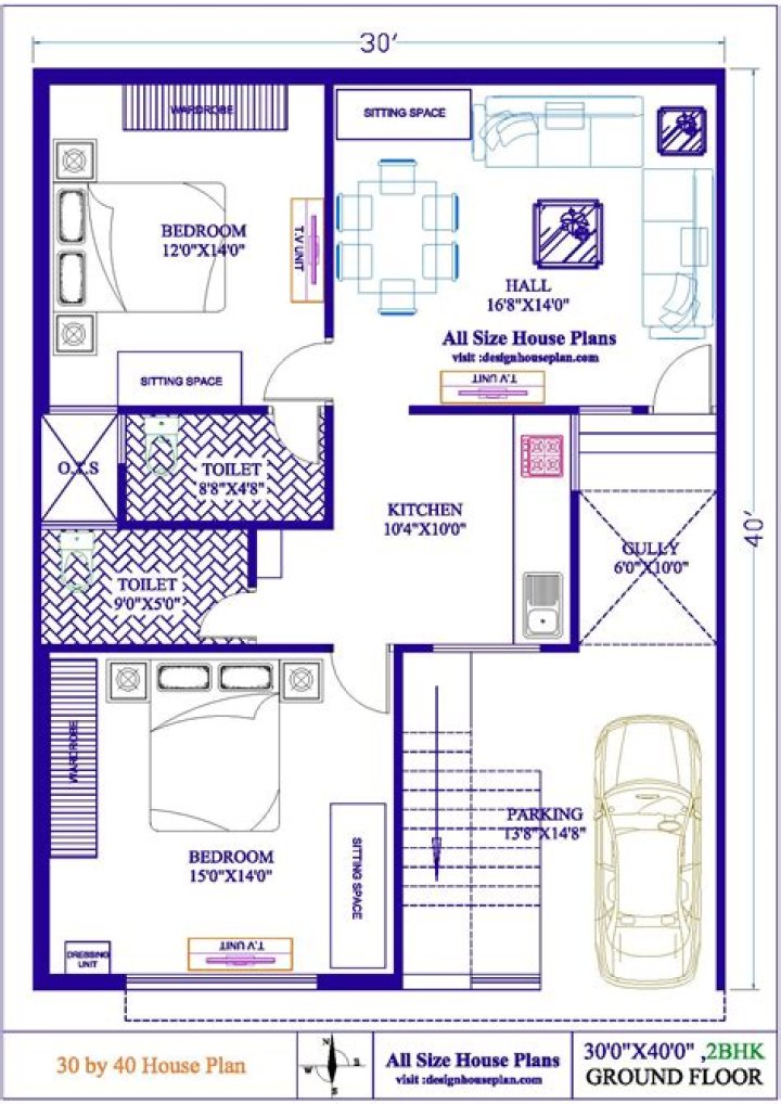30x40 House Plans PDF – Affordable Small Home Designs