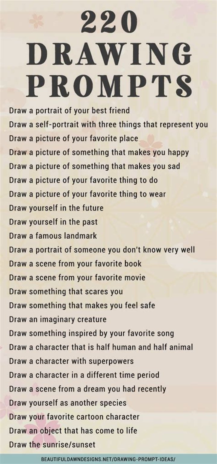 300 Drawing Prompts List PDF – Instant Creative Inspiration