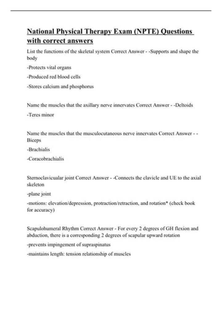 300 NPTE National Physical Therapy Exam: Questions & Answers PDF