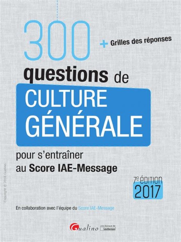 300 Questions de Culture Générale 2017 PDF – Réponse Complète