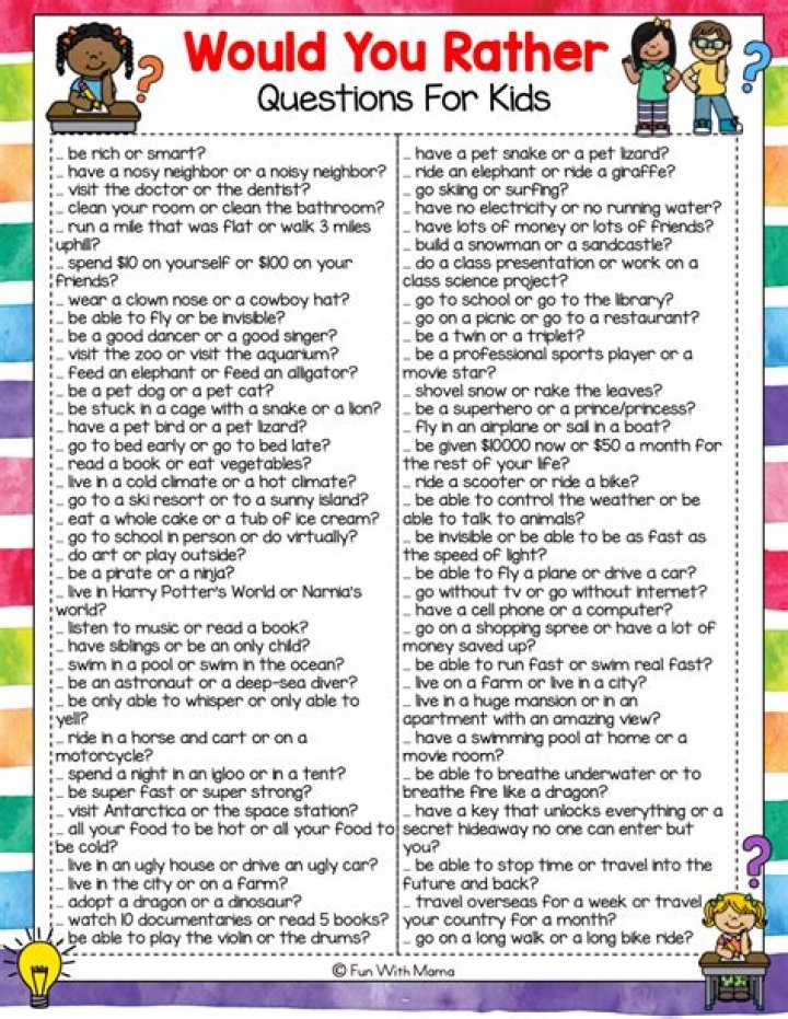 3000 Would You Rather Questions PDF: Fun & Thought-Provoking Choices