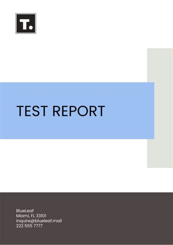 301 893 Test Report PDF Download