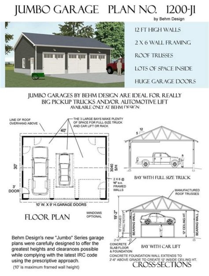 Free 30x40 Garage Plans PDF – Instant Download