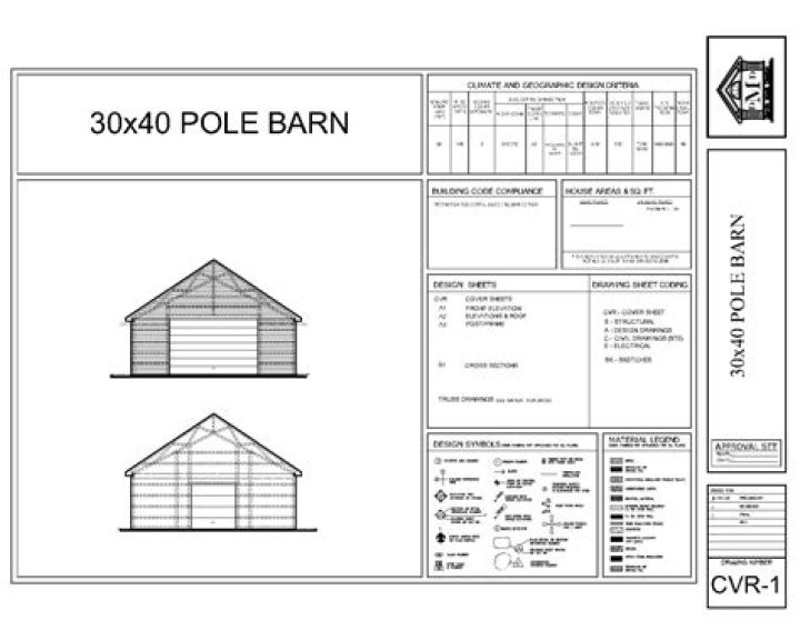 30x40 Pole Barn Plans PDF – Easy-to-Follow Construction Blueprints