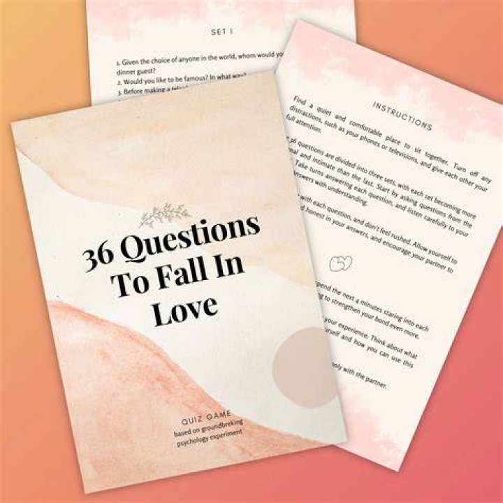 36 Questions to Fall in Love: PDF with Instant Romance Guide