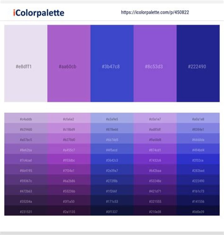 38 Purple Color Schemes Curated collection of Color Palettes