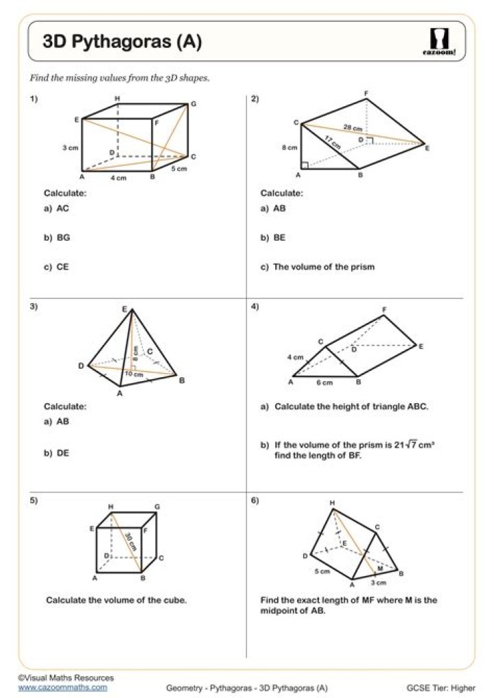 3D Geometry Questions & Answers PDF – Master All Concepts