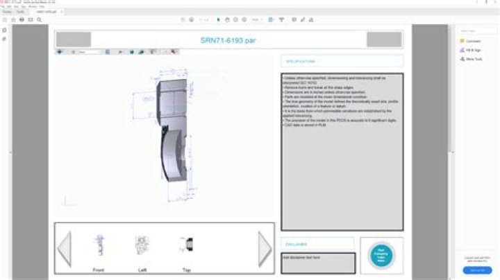 Complete 3D PDF Parts List for Easy Engineering Access