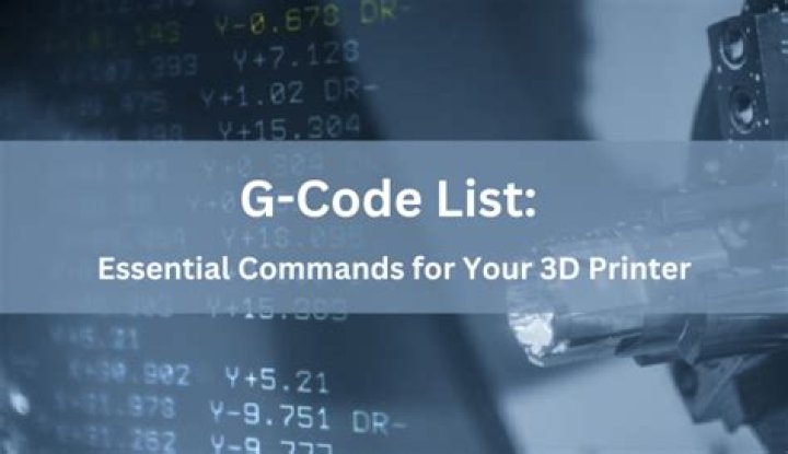 3D Printer G-Code Command List PDF – Complete Reference Guide