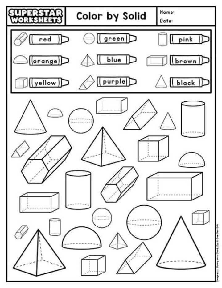 Free 3D Shapes PDF Worksheet for Math Practice