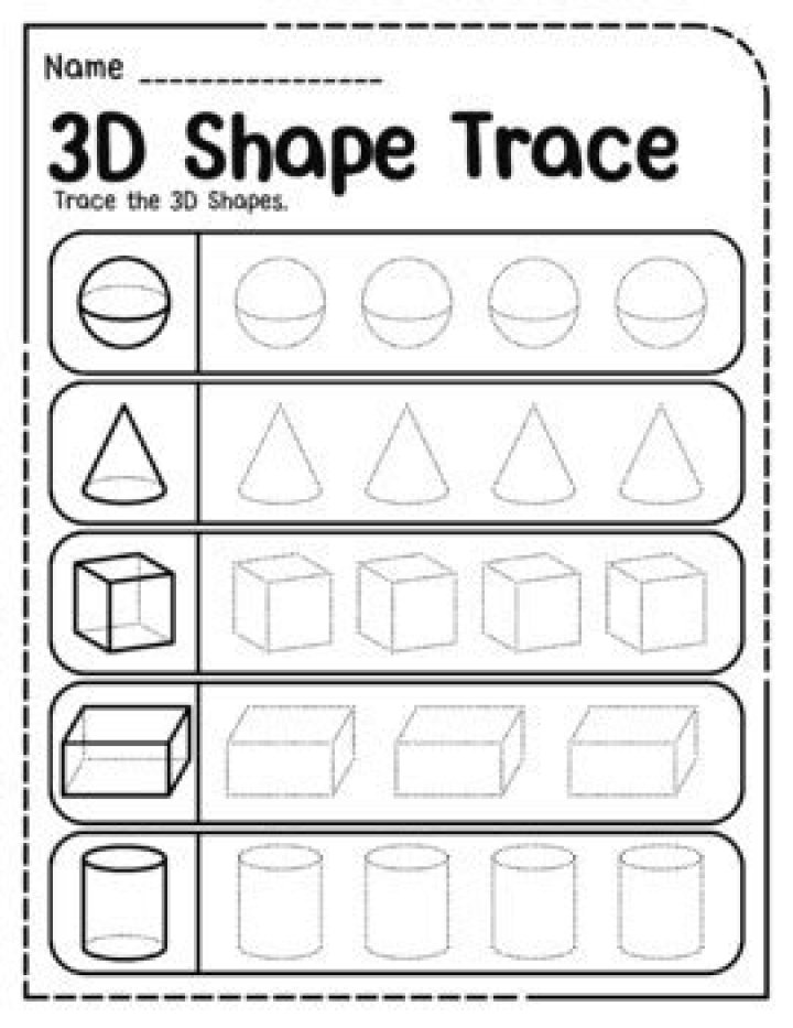 Free 3D Shapes Worksheet PDF for Hands-On Learning