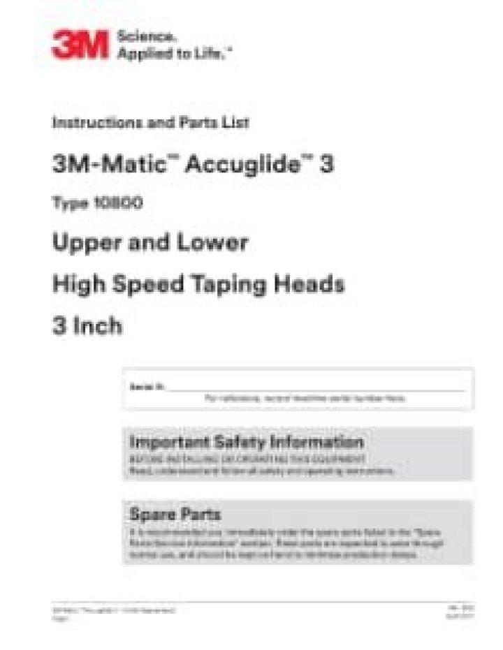 3-Minute Parts List for Accuglide 10800 PDF – Quick Assembly Guide