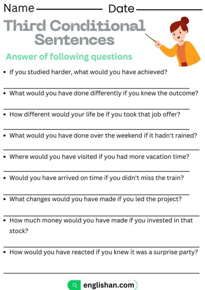 3rd Conditional Conversation Questions PDF – Practice Grammar Online