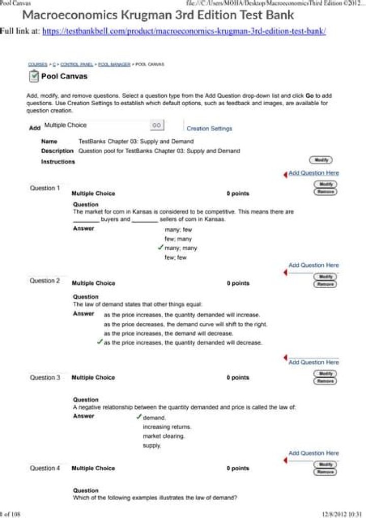 3rd Edition Krugman Test Bank Sample PDF – Study Resource