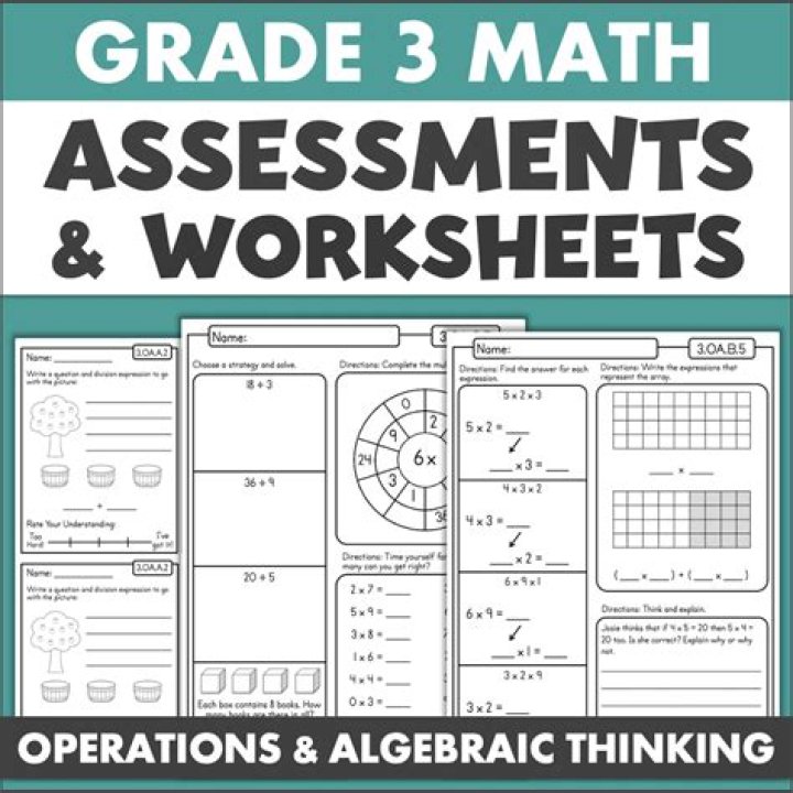 3rd Grade Assessment Test PDF – Download Free Sample