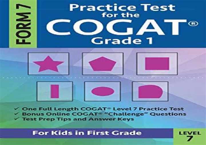 3rd Grade COGAT Practice Test PDF – Free Downloadable Sample
