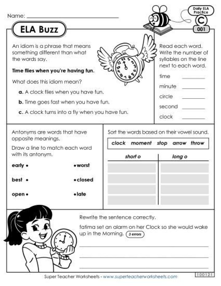 3rd Grade ELA Practice Test PDF – Free Download