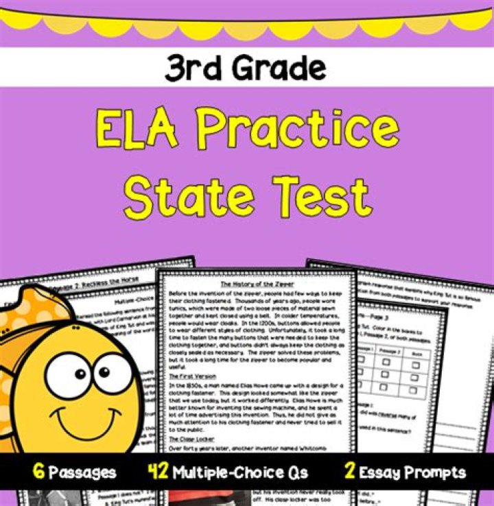 3rd Grade ELA State Test PDF Practice & Prep