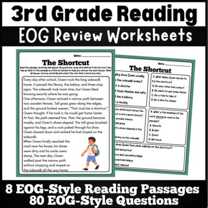 Free 3rd Grade EOG Reading Practice Test PDF – Instant Download