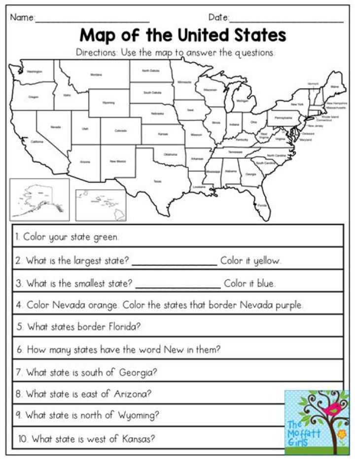 3rd Grade Geography Worksheets PDF for Free Download