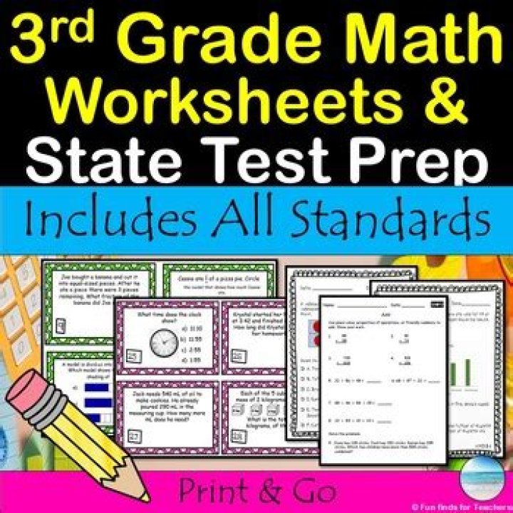 3rd Grade Math State Test Practice PDF: Full Practice Workbook