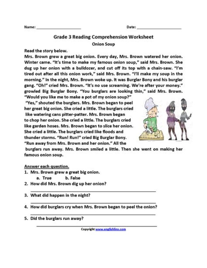3rd Grade Reading Comprehension Test PDF – Instant Download