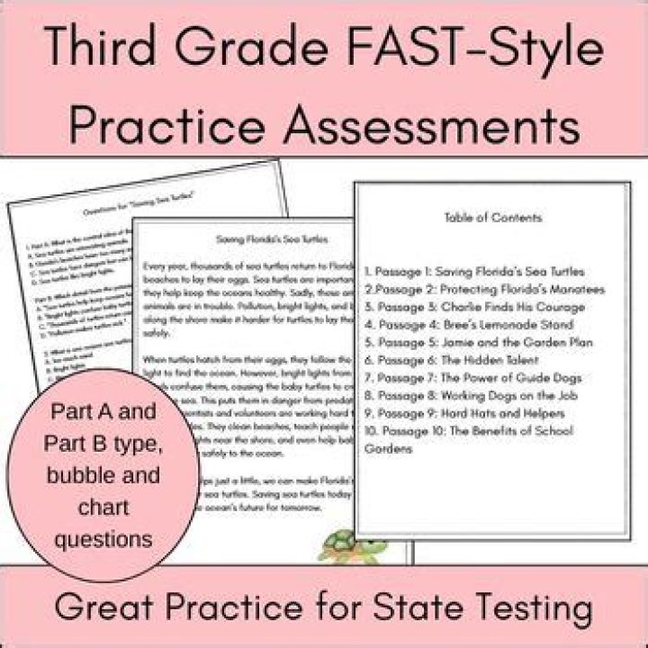 3rd Grade Reading Fast Practice Test PDF Free Download