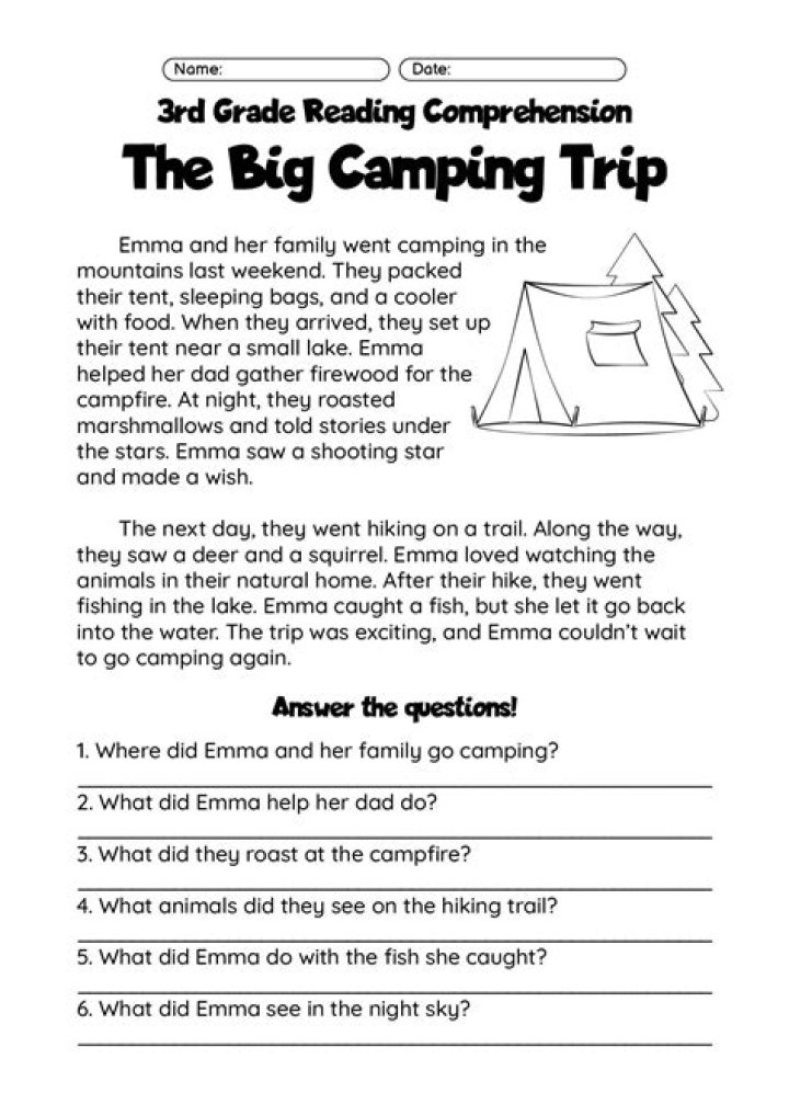 3rd Grade Reading Passages with Open-Ended Questions PDF for Critical Thinking
