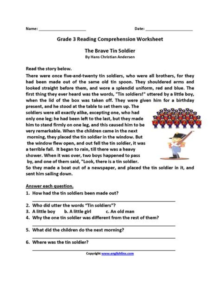 3rd Grade Reading Worksheets PDF – Free Printable Reading Practice