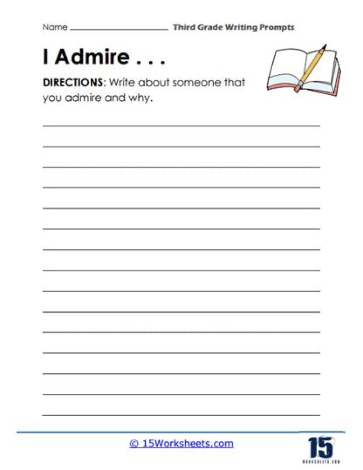 3rd Grade Writing Prompts Worksheets PDF for Engaging Young Writers