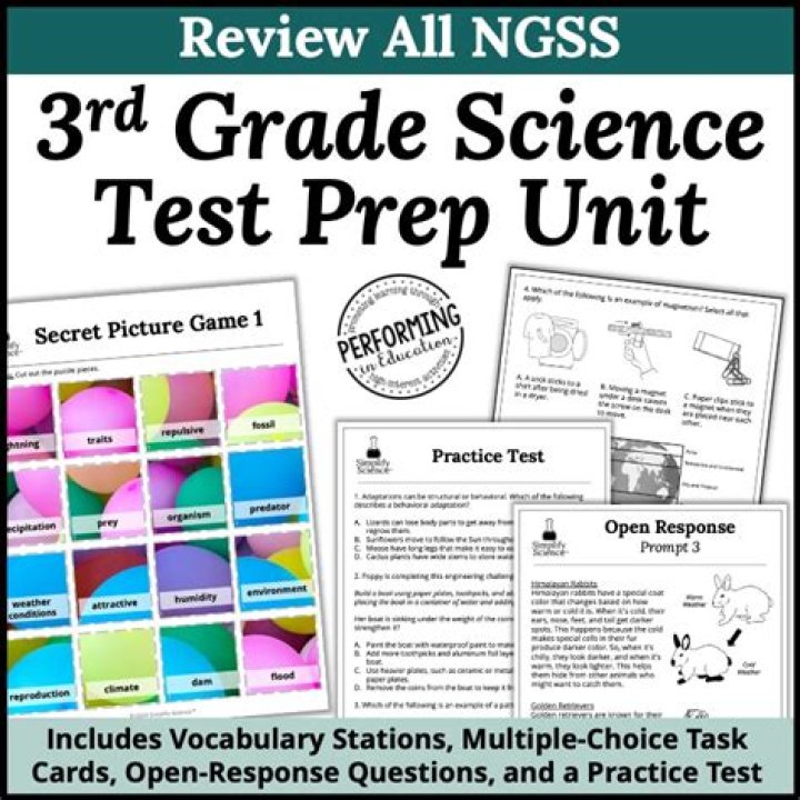 3rd Grade Science Test PDF: Ready-to-Print Assessment for Homework or Class