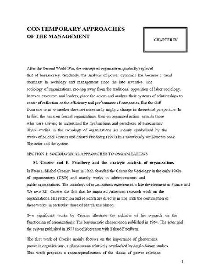 4 Contemporary Approaches to Management: A Comprehensive PDF Guide