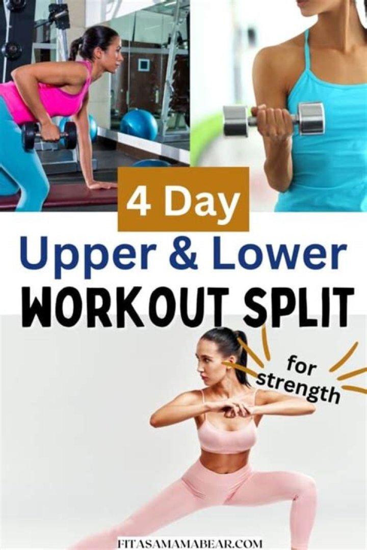 4-Day Upper Lower Split Workout Plan PDF – Build Strength & Toning in Just 4 Weeks