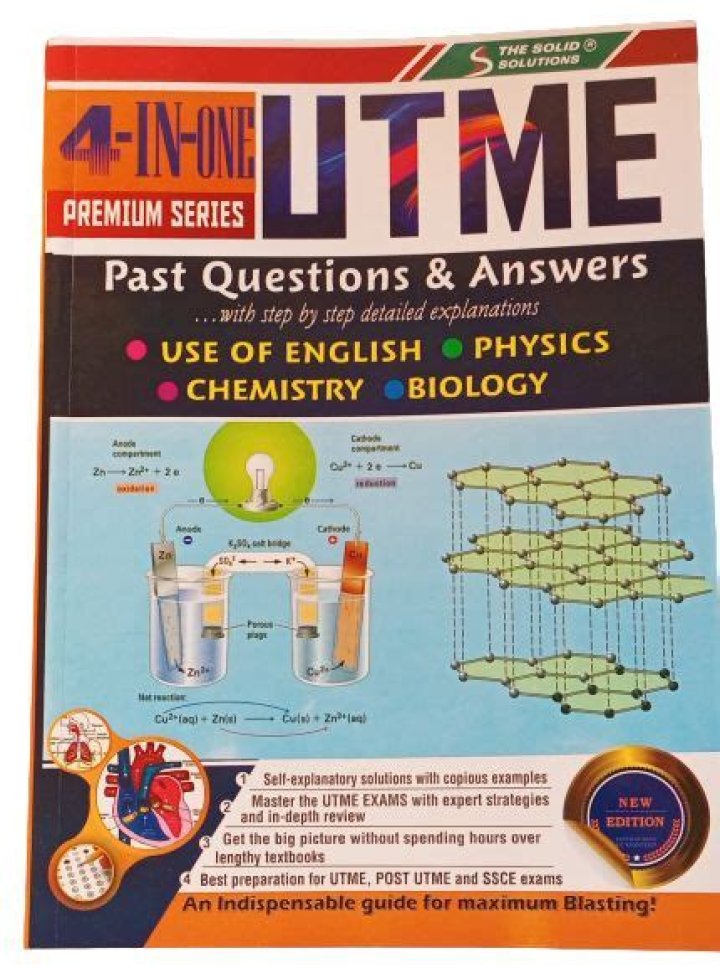 4 in 1 UTME Past Questions PDF – All Subjects Download