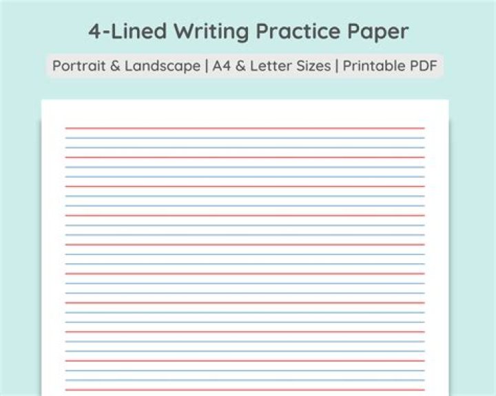 4-Line Handwriting Practice Sheets PDF – Easy Handwriting Improvement