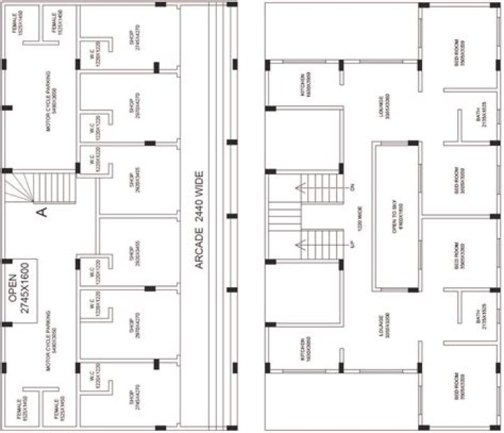 Complete 4-Story Commercial Building Design PDF Plans