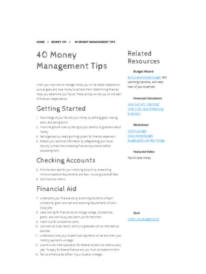 40 Proven Money Management Tips PDF to Master Your Finances