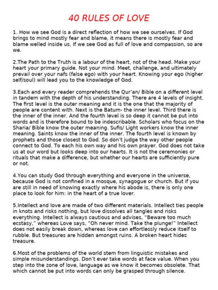 40 Rules of Love: Essential PDF Guide to Lasting Love