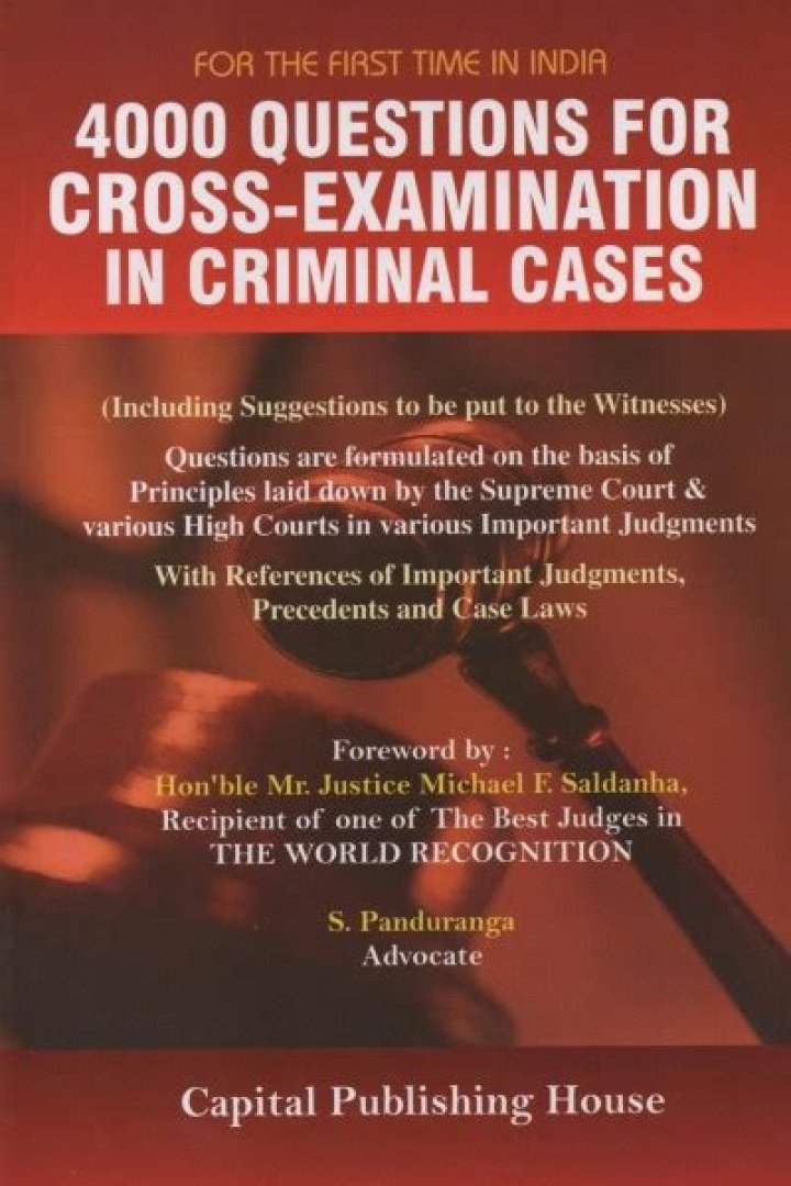4000 Questions for Cross-Examination in Criminal Cases PDF Guide