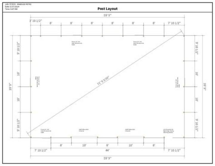 40x60 Pole Barn Plans PDF – Download Full Construction Blueprints