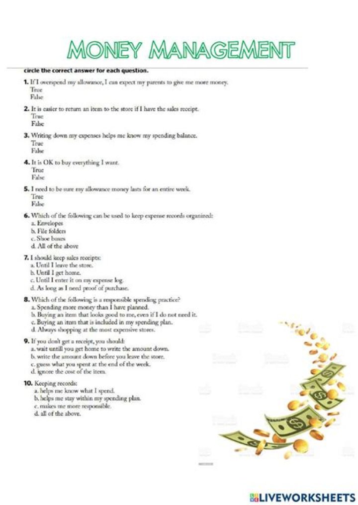 41 Simple Money Management Activities to Master Basic Finances PDF