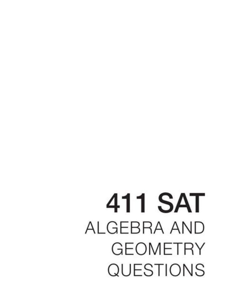 411 SAT Algebra and Geometry Questions PDF – Instant Practice