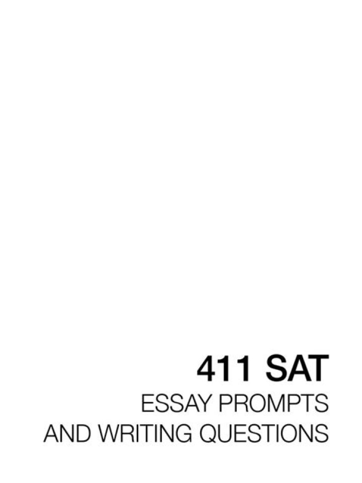 411 SAT Essay Prompts & Writing Questions PDF for Success