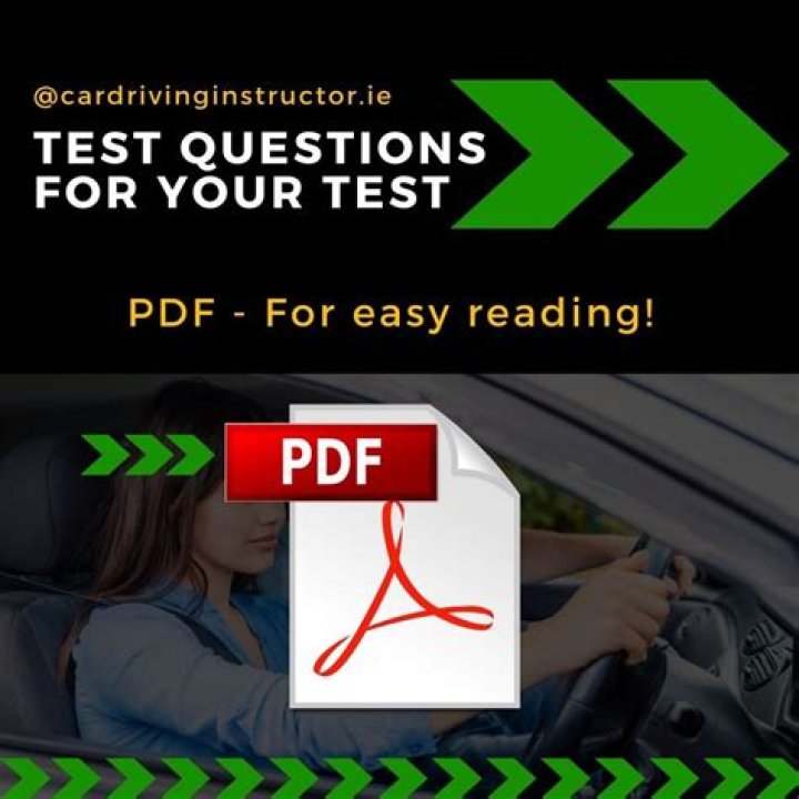 45 Question Driving Test PDF: Official Practice Exam for Licensing