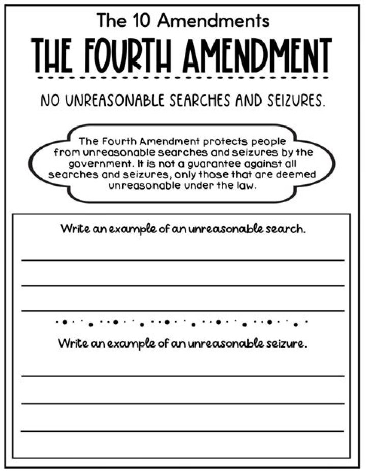 4th Amendment Worksheet PDF: Free Legal Study Tools
