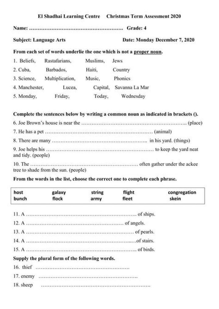 Free 4th Grade ELA Practice Test PDF – Download Now