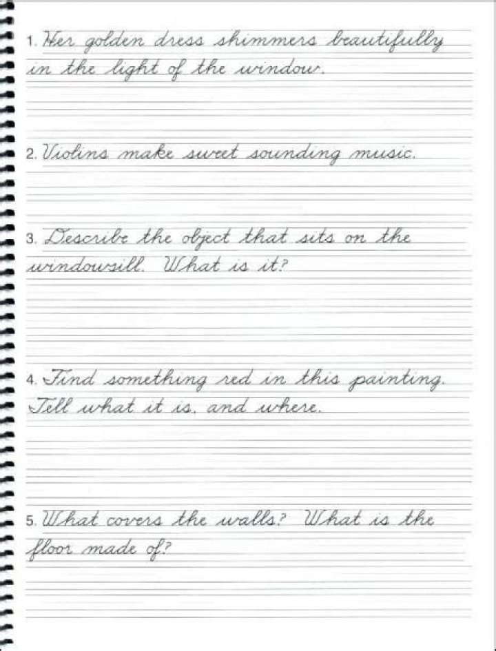 4th Grade Handwriting Worksheets PDF – Free Printable Sheets