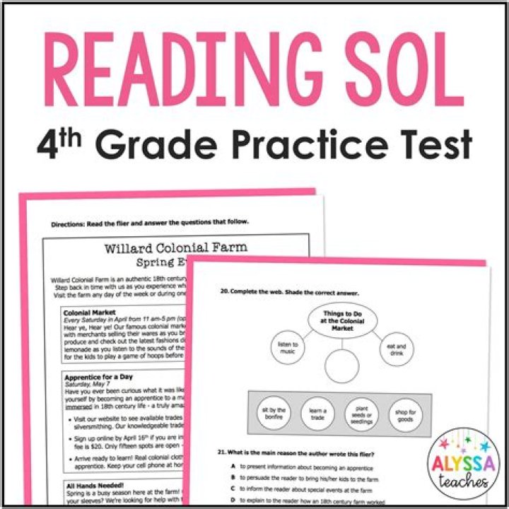 4th Grade Reading Assessment Test PDF for Free Download