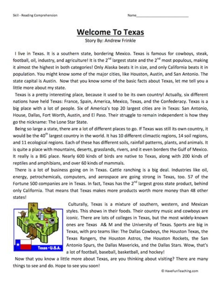 4th Grade Texas History Worksheets PDF – Free Printable Lessons